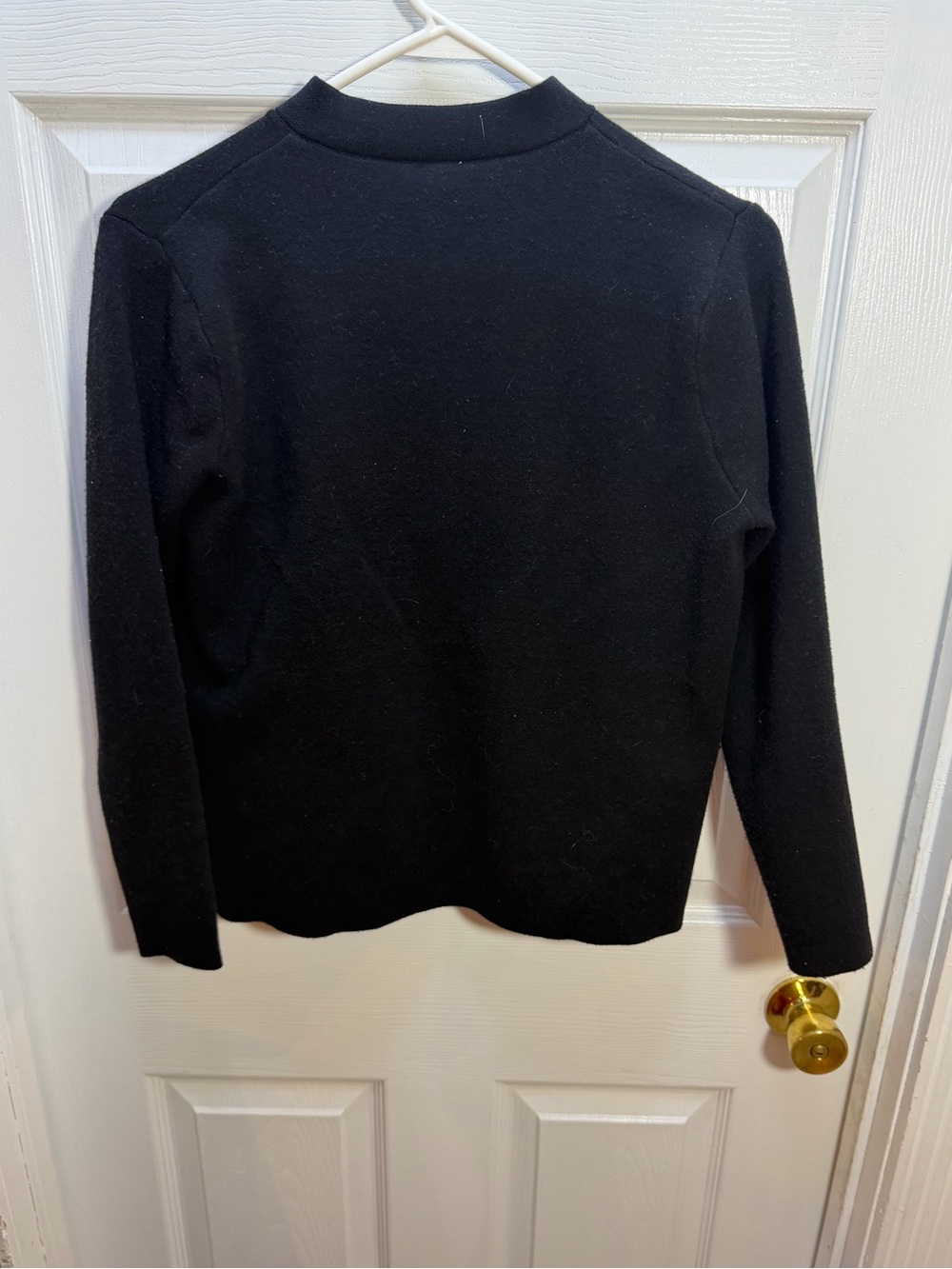 Max Studio Black Ruffle-Front Cardigan - Picture 4 of 4